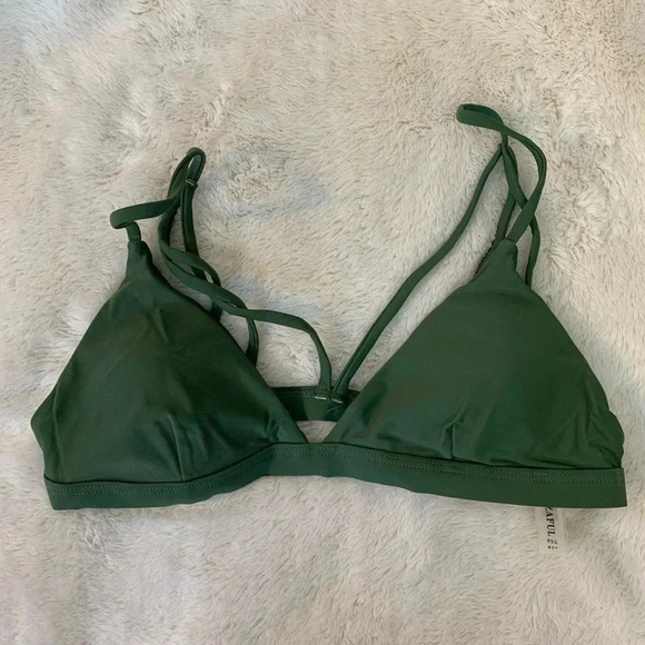 Zaful sz Small Green Bikini Top - Picture 1 of 3
